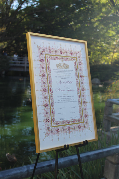 Sakeen Nikah Certificate 12x18"